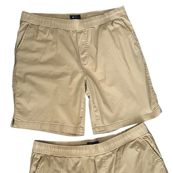 Reyn Spooner Pull On Shorts Men’s Size XL Lot Of 2 Chino Drawstring 9" Khaki - Picture 4 of 9
